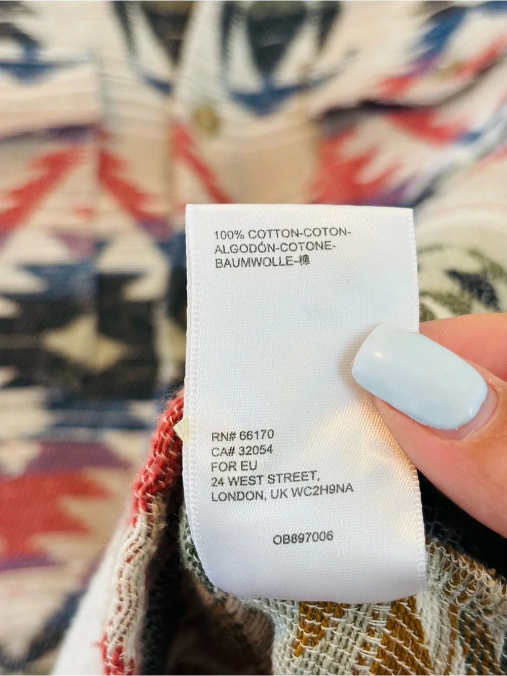 Urban Outfitters Aztec Western Shacket | 100% Cotton | Unisex